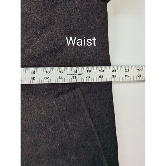 Andean Alpaka And Wool Women's Classic Black Overcoat Size 8 - Picture 13 of 16